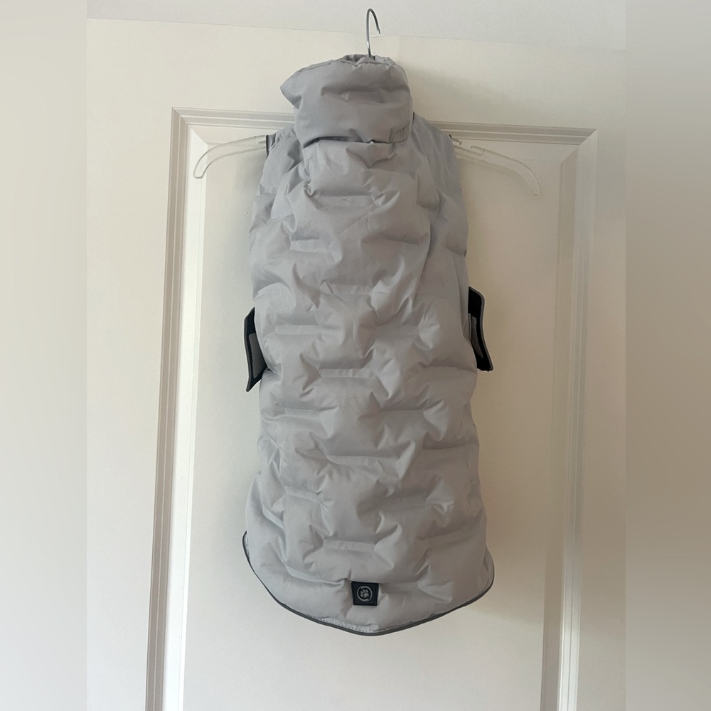 Gray Quilted Dog Jacket XL NWOT